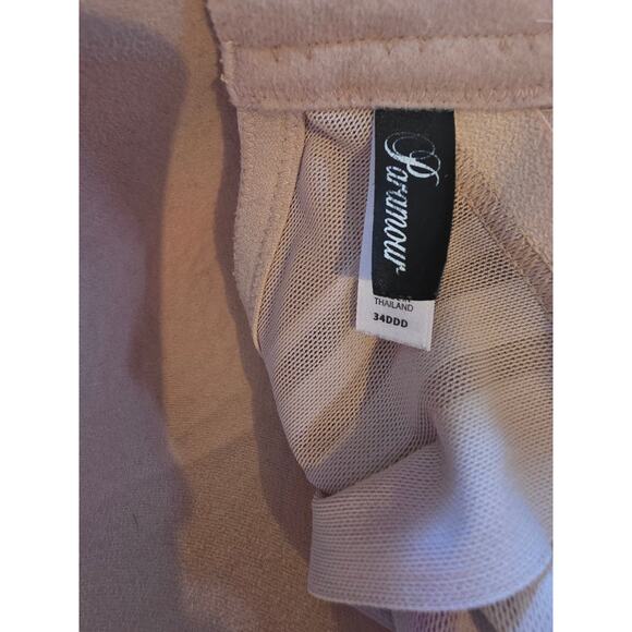 Paramour 34DDD Womens Bra Lined Underwired Adjustable Straps Tan Full Coverage - Picture 4 of 5